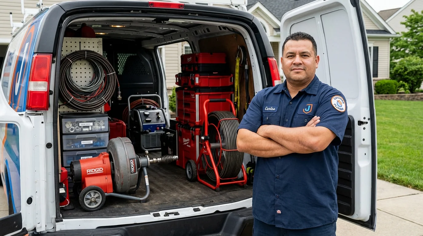 Professional drain cleaning equipment and Johns Plumbing LLC plumber in Wickenburg