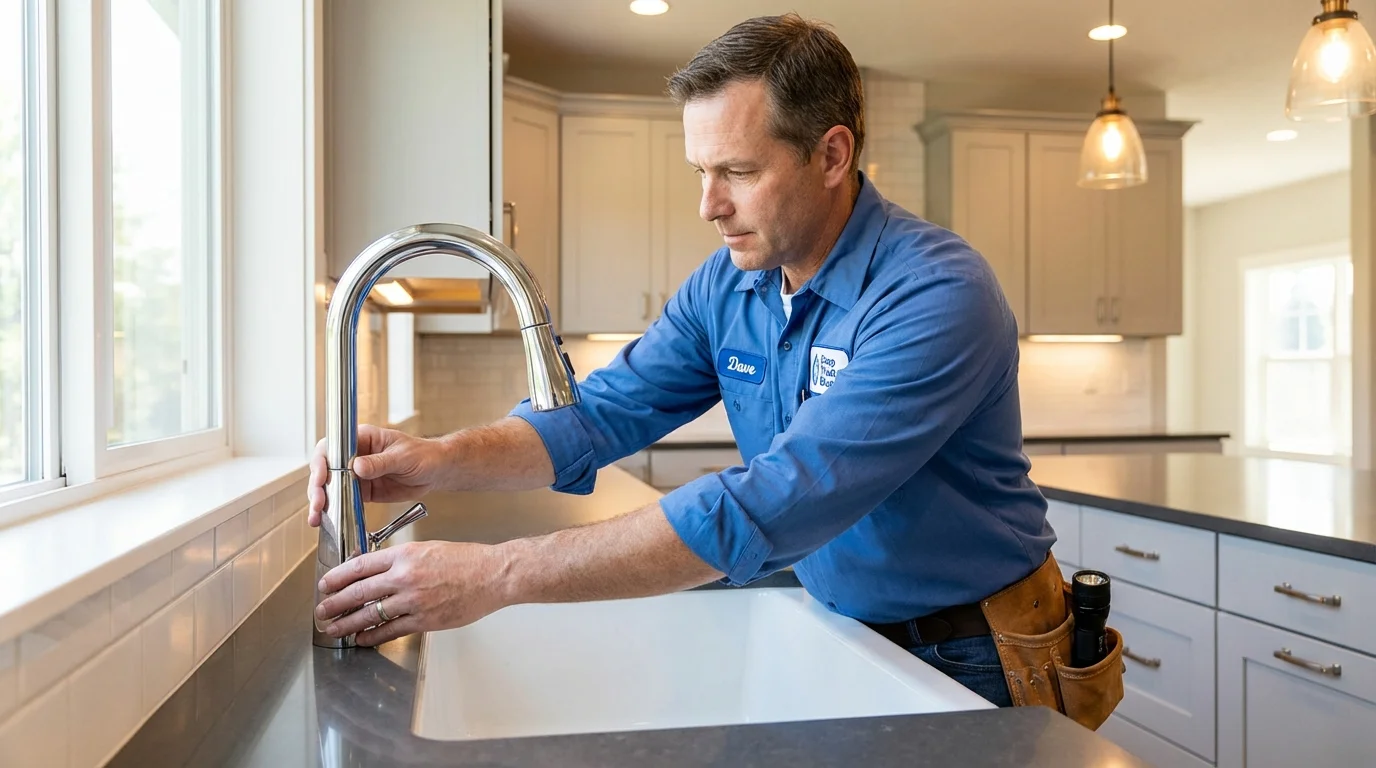 Kitchen faucet installation by Johns Plumbing LLC in Wickenburg