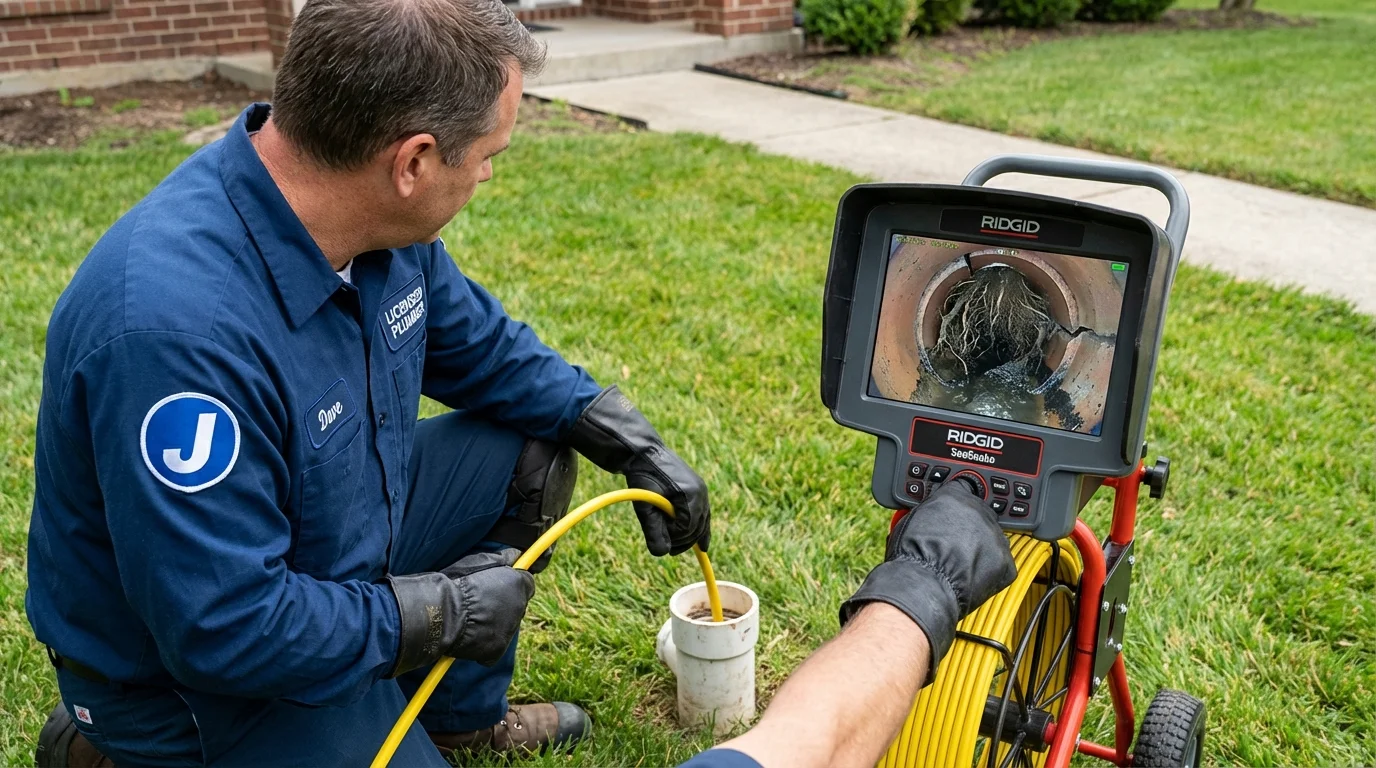 Sewer camera inspection being performed by Johns Plumbing LLC in Wickenburg